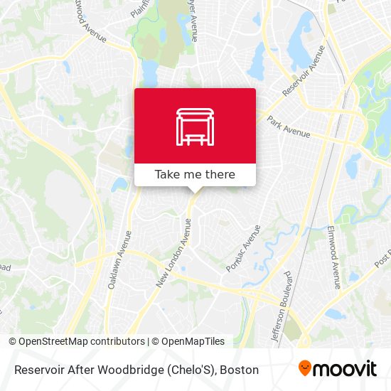 Reservoir After Woodbridge (Chelo'S) map