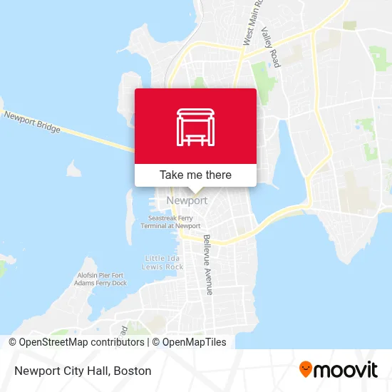 Newport City Hall map