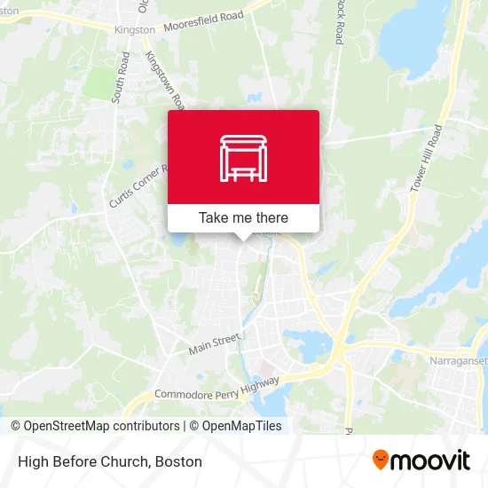 High Before Church map