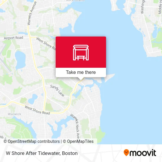 W Shore After Tidewater map