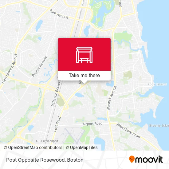 Post Opposite Rosewood map