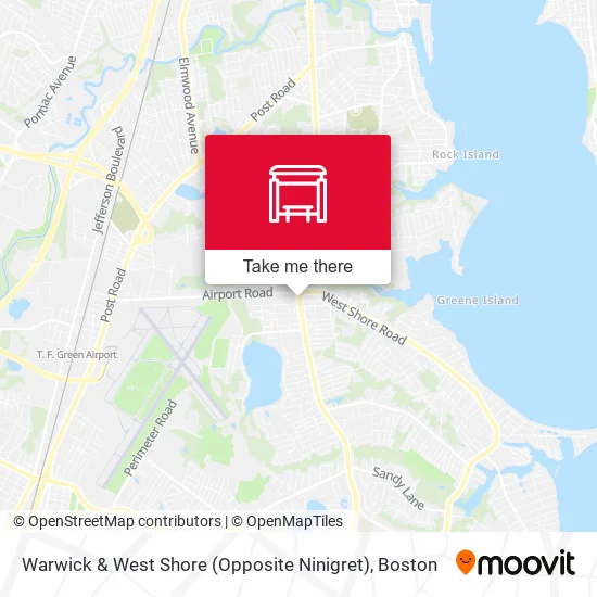 Warwick & West Shore (Opposite Ninigret) map