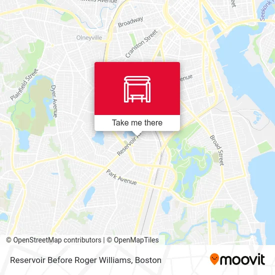 Reservoir Before Roger Williams map