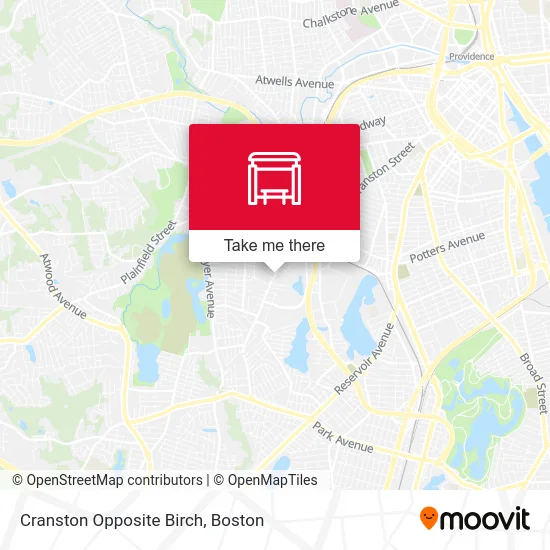 Cranston Opposite Birch map