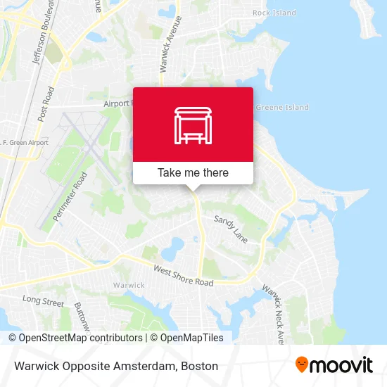 Warwick Opposite Amsterdam map