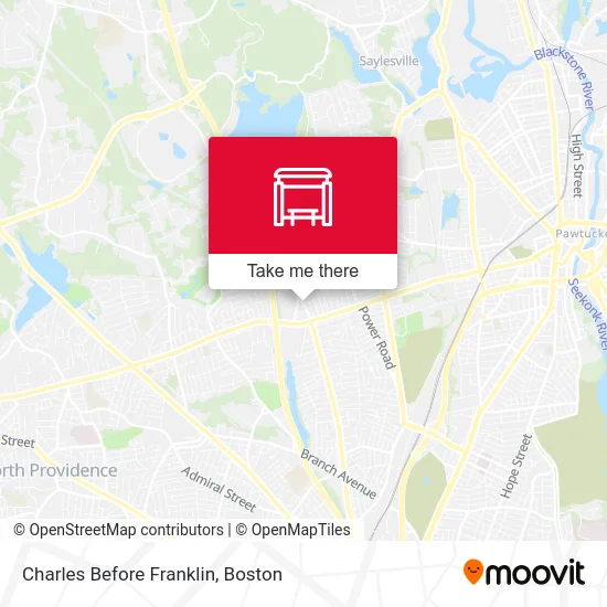 Charles Before Franklin map