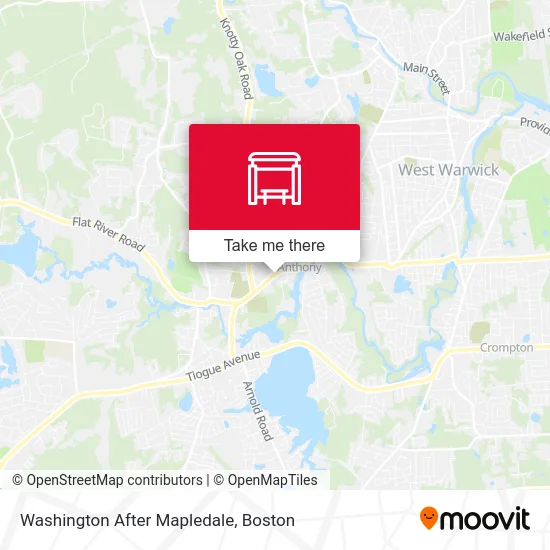 Washington After Mapledale map