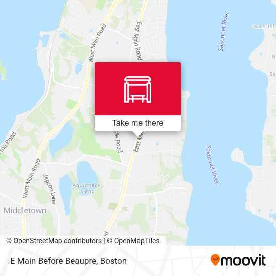 E Main Before Beaupre map