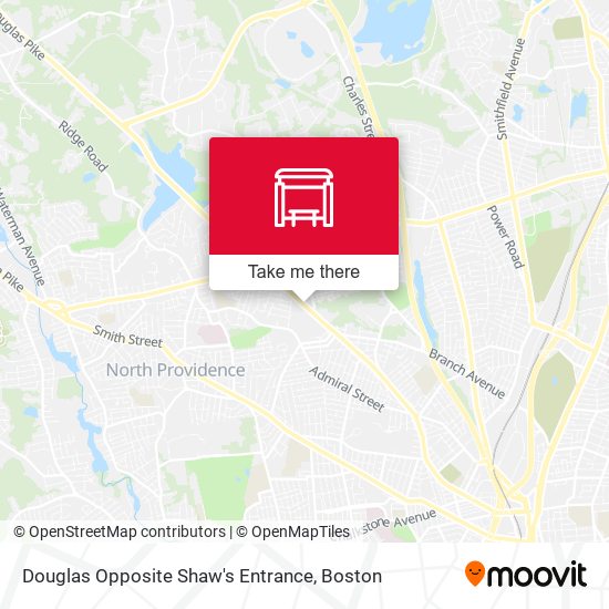 Douglas Opposite Shaw's Entrance map