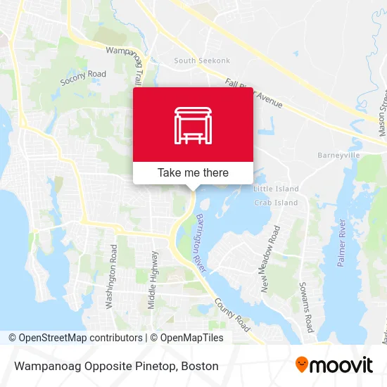 Wampanoag Opposite Pinetop map