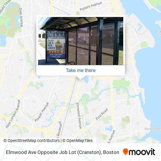 Mapa de Elmwood Ave Opposite Job Lot (Cranston)