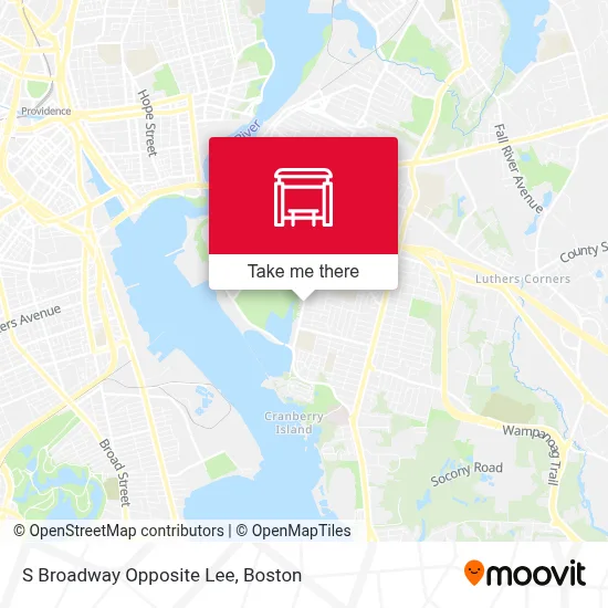 S Broadway Opposite Lee map