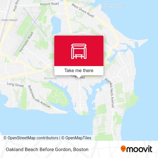 Oakland Beach Before Gordon map