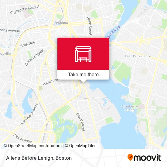 Allens Before Lehigh map