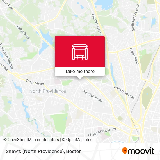 Shaw's (North Providence) map