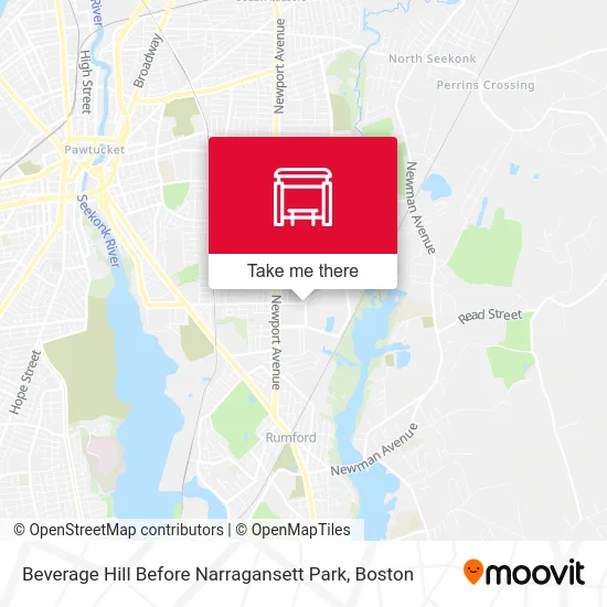 Beverage Hill Before Narragansett Park map
