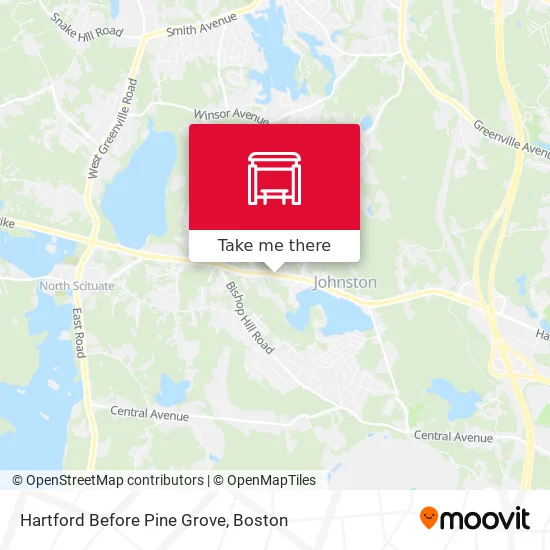 Hartford Before Pine Grove map