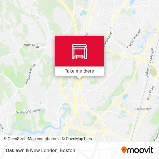 Oaklawn & New London map