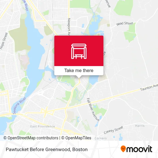 Pawtucket Before Greenwood map