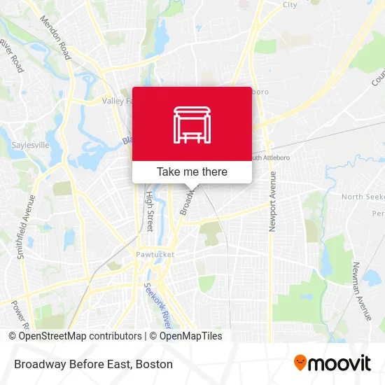 Broadway Before East map