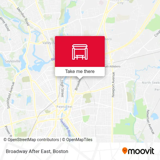 Broadway After East map