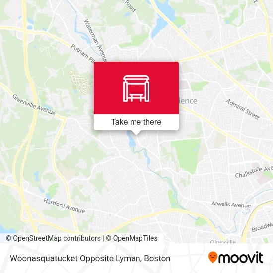 Woonasquatucket Opposite Lyman map