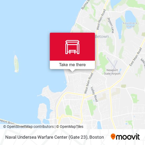 Naval Undersea Warfare Center (Gate 23) map