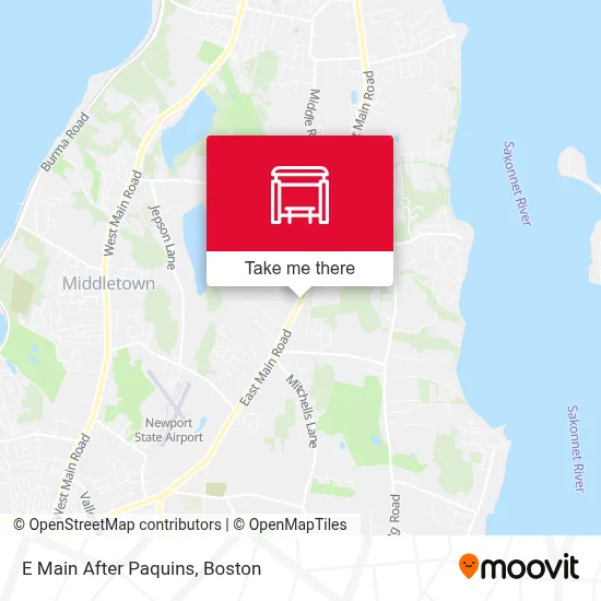 E Main After Paquins map