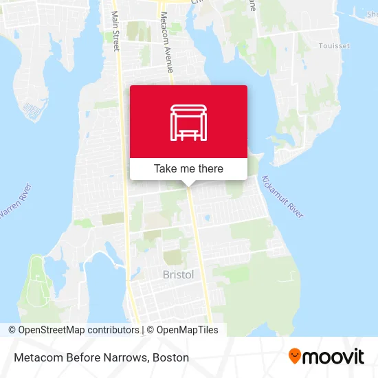 Metacom Before Narrows map