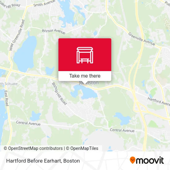 Hartford Before Earhart map
