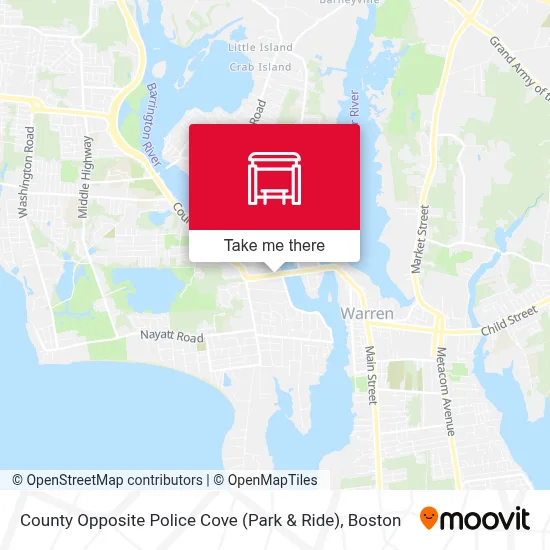 County Opposite Police Cove (Park & Ride) map