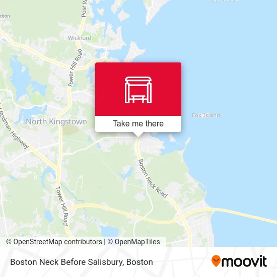 Boston Neck Before Salisbury map