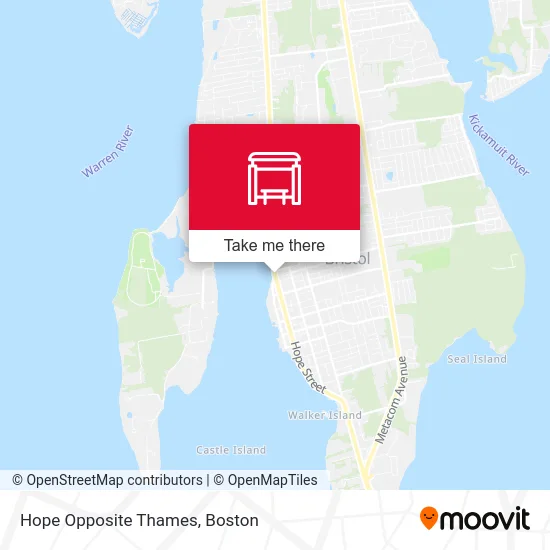 Hope Opposite Thames map