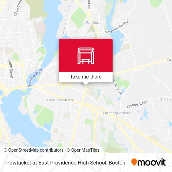 Mapa de Pawtucket at East Providence High School