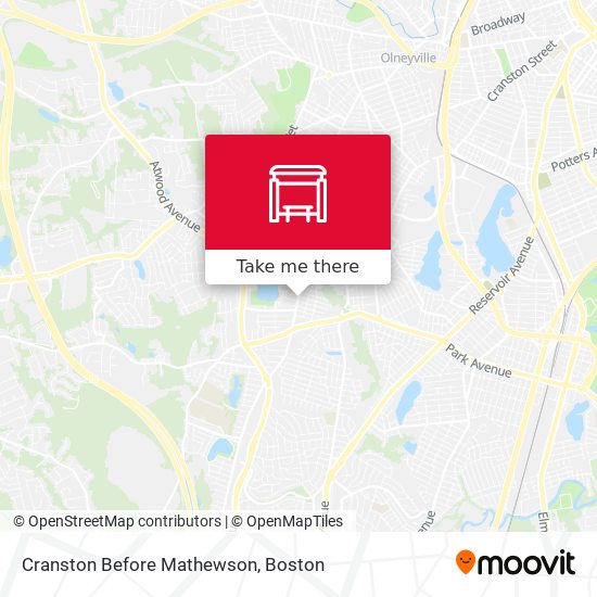 Cranston Before Mathewson map