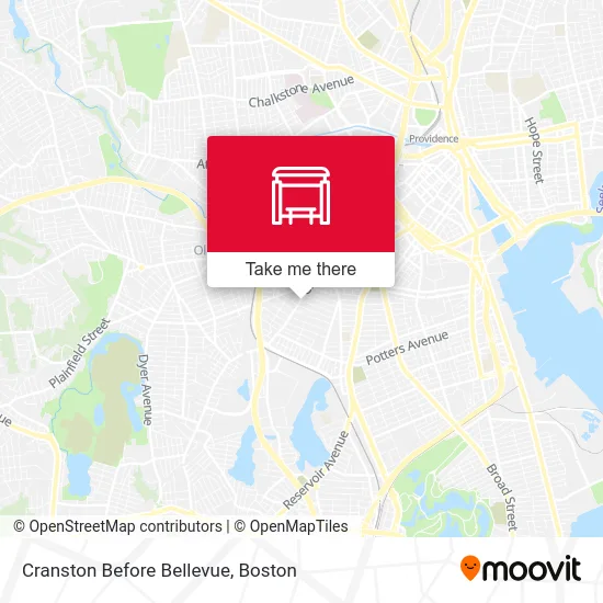 Cranston Before Bellevue map