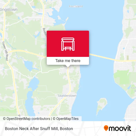 Boston Neck After Snuff Mill map