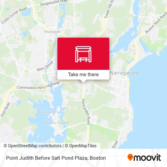 Point Judith Before Salt Pond Plaza map