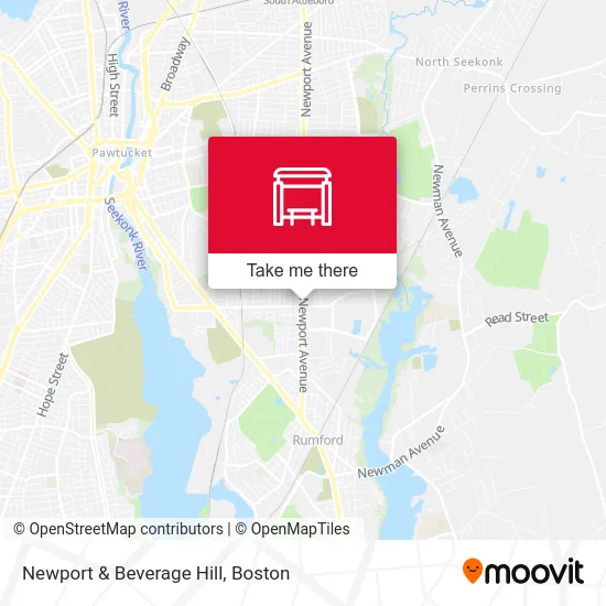 Newport & Beverage Hill map