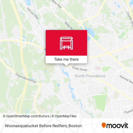 Woonasquatucket Before Redfern map