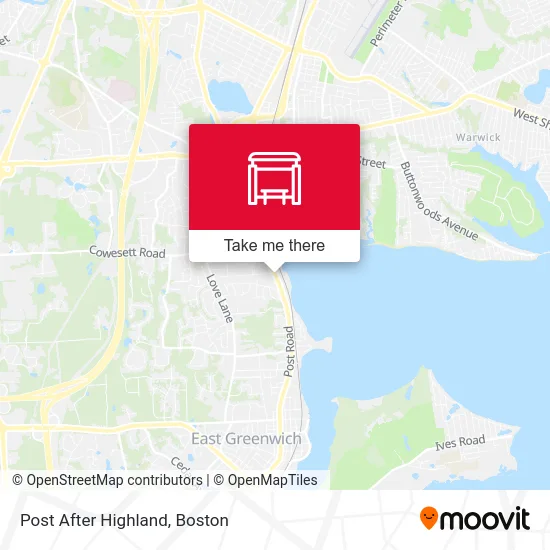 Post After Highland map