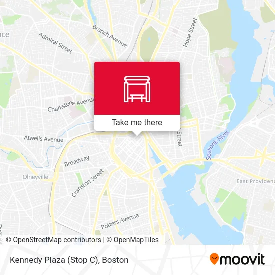 Mapa de Kennedy Plaza (Stop C)