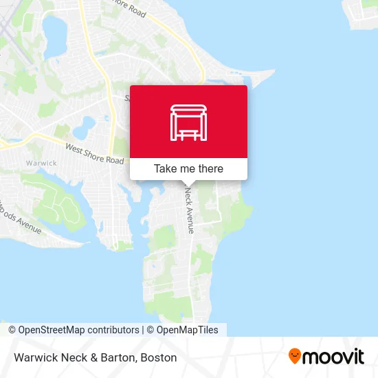 Warwick Neck & Barton map