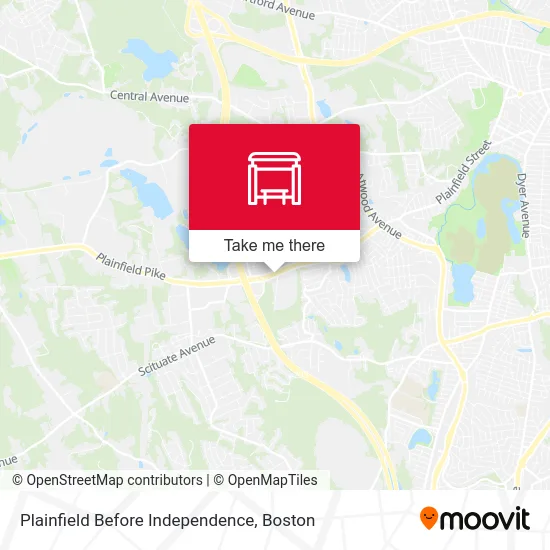 Plainfield Before Independence map