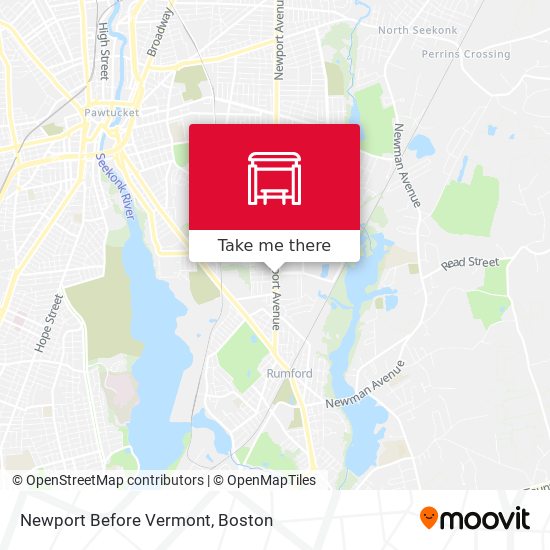 Mapa de Newport Before Vermont