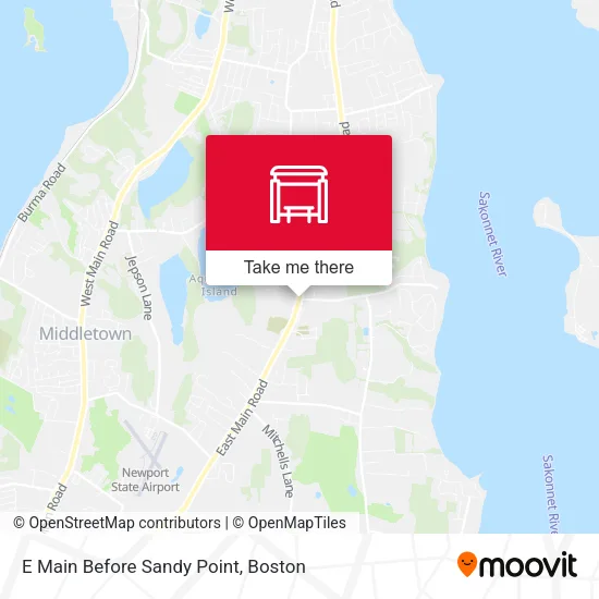E Main Before Sandy Point map