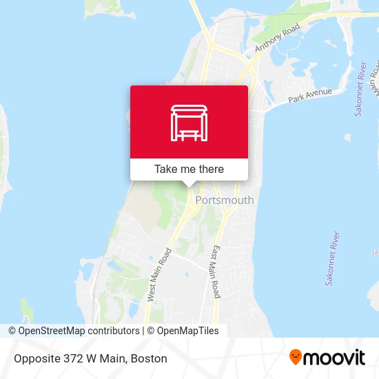 Opposite 372 W Main map