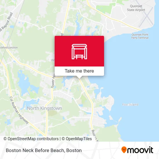 Boston Neck Before Beach map