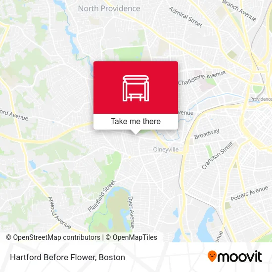 Hartford Before Flower map