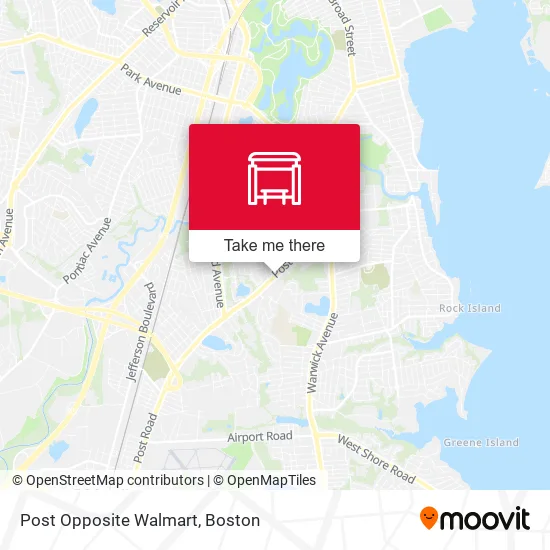 Post Opposite Walmart map